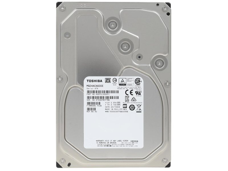 Жесткий диск/ HDD Toshiba SATA3 6TB 3.5" Server 7200 4Kn 128Mb for HUAWEI and standard servers 1 year warranty (replacement MG10ADA600E, MG08ADA600E, MG10ADA400E, MG08ADA400E, ST6000NM019B, HUS726T6TALE6L4)