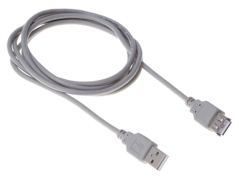 Кабель Buro USB A(m) USB A(f) 1.8м (BHP RET USB_AF18) серый (блистер) [BHP RET USB_AF18]