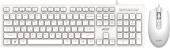 Клавиатура + мышь Acer OCC504 клав:белый мышь:белый USB Multimedia (ZL.ACC11.00N)