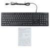 Клавиатура Оклик 550ML черный USB slim Multimedia LED (1061617) кабель 1.5м