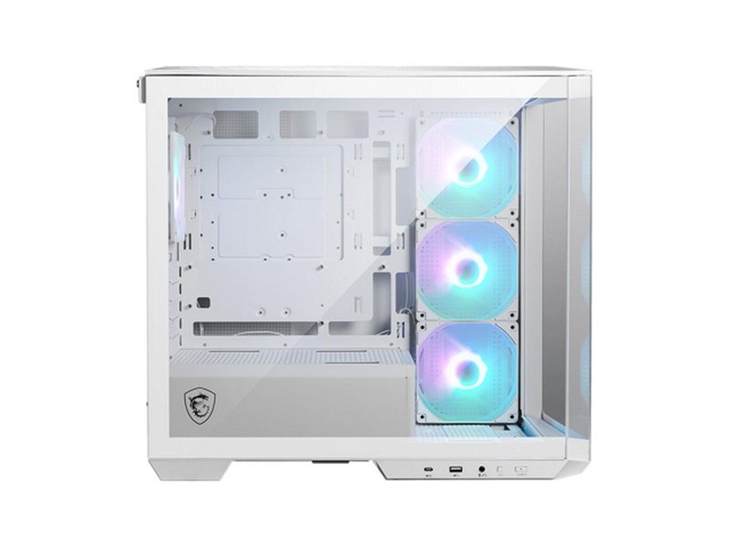 Корпус MSI MAG Pano M100R PZ White , Micro-ATX, 1xUSB 3.2 Gen 1, 1xUSB 3.2 Gen2 Type-C, 4x120mm ARGB Fan, ARGB+PWM Control Board, TG, WHITE