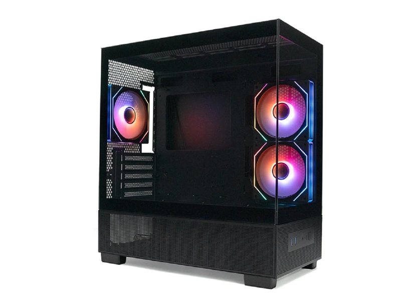 XASTRA Q500M 3ARGB-C10 Black mATX/Aquarium/Screewless/ 3x120mm ARGB PWM FM fans/Argb+PWM HUB 10port/ Q500M-3FM12A-C10