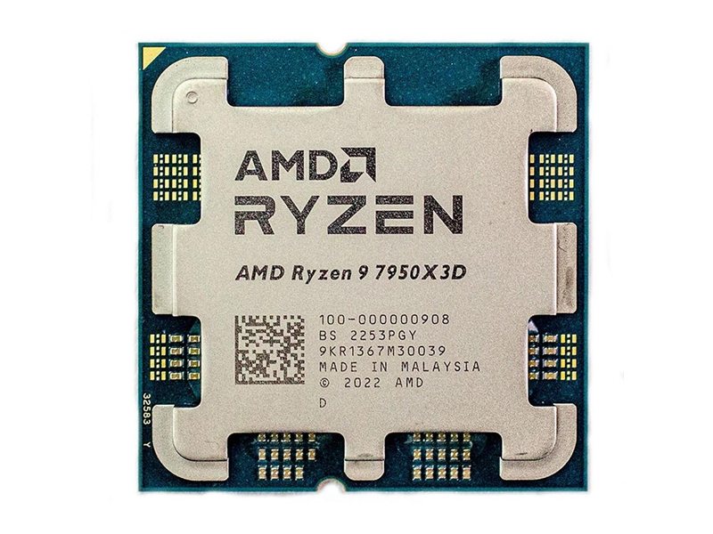 Центральный Процессор AMD RYZEN 9 7950X3D OEM (Raphael, 5nm, C16/T32, Base 4,2GHz, Turbo 5,7GHz, RDNA 2 Graphics, L3 128Mb, TDP 120W, SAM5)