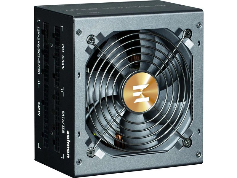 Блок питания Zalman ATX 1000W ZM1000-TMX2SE Gen.5 80+ gold 24pin APFC 120mm fan 12xSATA Cab Manag RTL