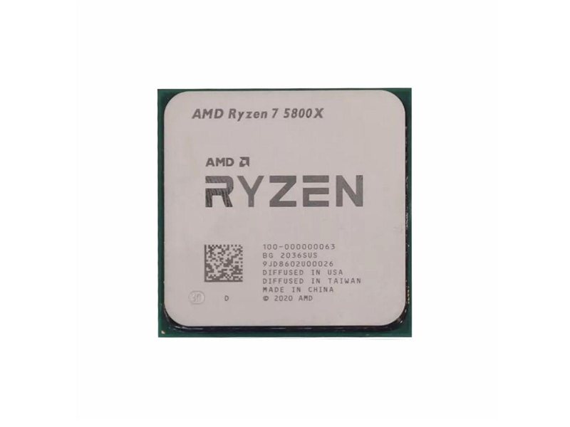 Центральный Процессор AMD RYZEN 7 5800X BOX (Vermeer, 7nm, C8/T16, Base 3,80GHz, Turbo 4,70GHz, Without Graphics, L3 32Mb, TDP 105W, w/o cooler, SAM4) (312714)