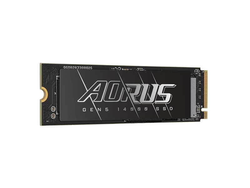 Твердотельный накопитель SSD Gigabyte 1TB M.2 2280 AORUS Gen5 14000 AG514K1TB PCI-Express 5.0x4, NVMe 2.0, 3D TLC NAND, Phison PS5026-E26, TBW 700