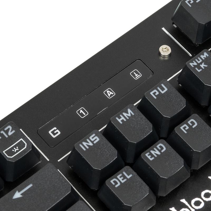 Клавиатура A4Tech B975 механическая черный USB Multimedia for gamer LED (подставка для запястий) кабель 1.8м