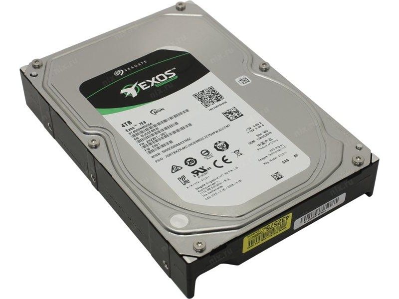 Жесткий диск/ HDD Seagate SAS 4TB Exos 7E8 7200 rpm 256Mb OFFICIAL RECERTIFIED 1 year warranty (replacement MG08SDA400E, MG10SDA400E, HUS726T4TAL5204, ST4000NM025B)