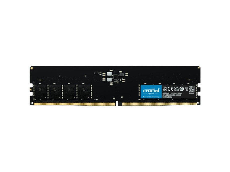 Модуль памяти Crucial 16GB DDR5 5600 DIMM Classic Non-ECC, CL46, 1.1V, Tray