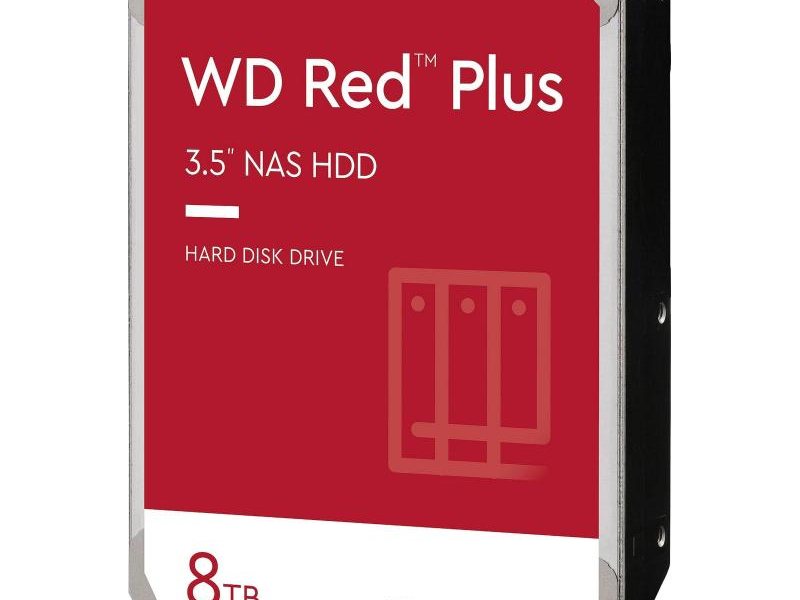 Жесткий диск/ HDD WD SATA3 8TB Red Plus 5640RPM 256MB 1 year warranty