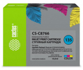 Картридж струйный Cactus CS-C8766 №135 многоцветный (18мл) для HP DJ 5743/6543/6843/DJ 6213/7313/7413/6313/7213/7313/7413/K7103/PS 2573/2613/2713/8053/8153/8453/8753/D5063/Pro B8353 с чипом
