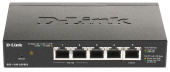 Коммутатор D-Link DGS-1100-05PDV2 DGS-1100-05PDV2/A1A 5x1Гбит/с 2PoE 18W настраиваемый