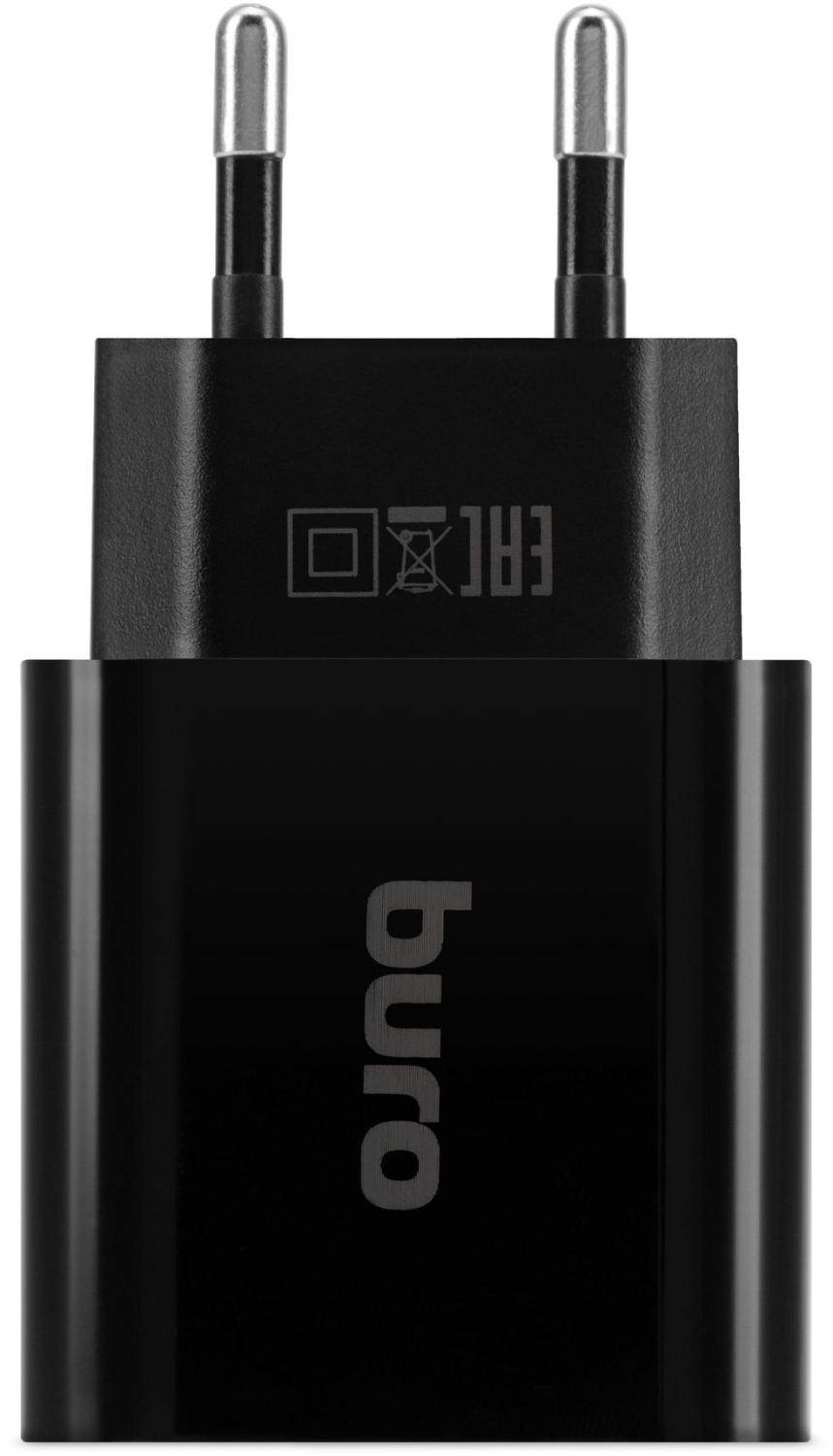 Сетевое зар./устр. Buro BUWD1 20W 3A (PD+QC) USB-C/USB-A универсальное черный (BUWD18P110BK)