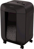 Шредер Fellowes PowerShred LX85 черный (секр.P-4) фрагменты 12лист. 19лтр. скрепки скобы пл.карты