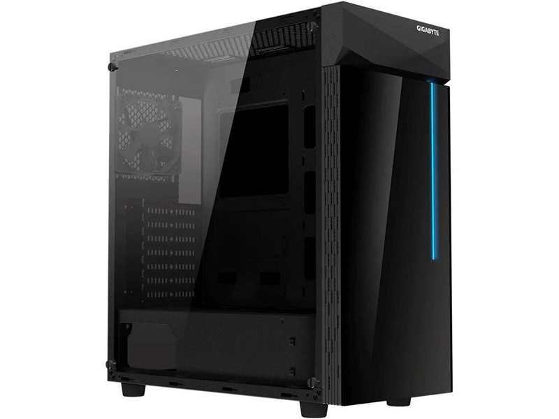 Корпус Gigabyte C200 Glass MidTower, ATX, USB3.0 x2, Audio I/O, Black, TG (551247)
