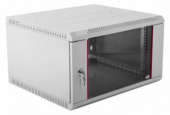 Шкаф коммутационный ЦМО ШРН-ЭКОНОМ (ШРН-Э-6.500) настенный 6U 600x520мм пер.дв.стекл 75кг серый 470мм 14.94кг 345мм