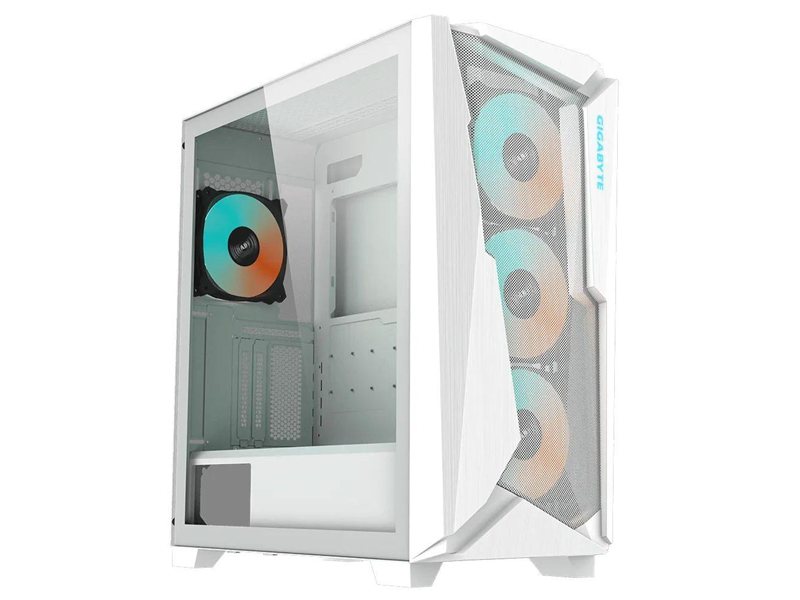 Корпус Gigabyte C301 Glass White MidTower, ATX, USB-C x1, USB3.0 x2, Audio I/O, GPU:400mm, Black, TG