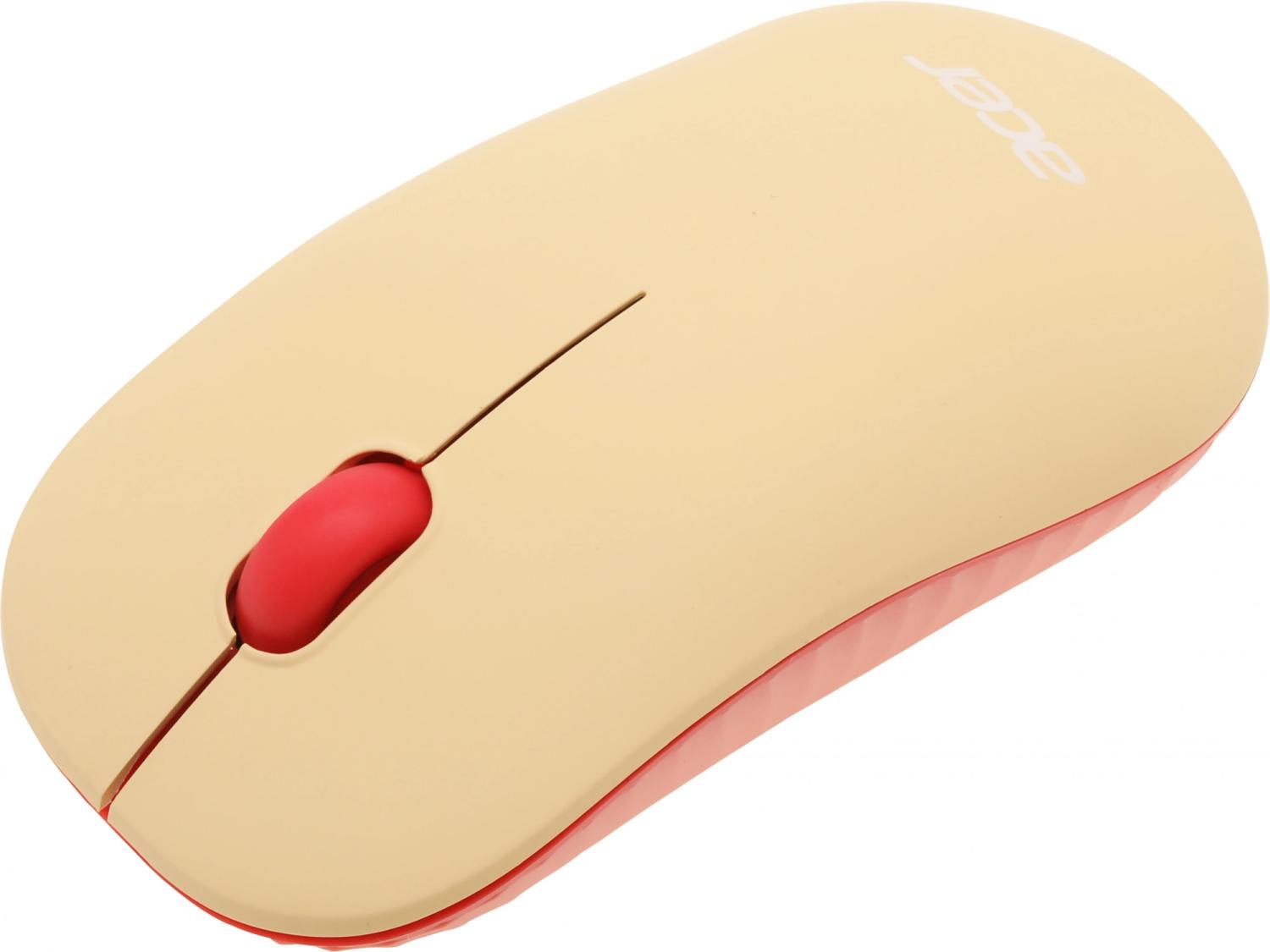 Клавиатура + мышь Acer OCC205 клав:розовый/бежевый мышь:розовый/бежевый USB беспроводная slim Multimedia (ZL.ACCEE.00F)