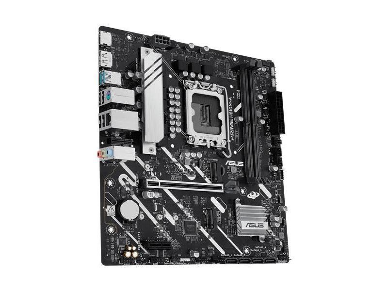 Материнская плата ASUS PRIME H810M-A-CSM, LGA1851, H810, 2*DDR5, 4*SATA, 2*M.2, 2*USB 3.2, 4*USB 2.0, 1*PCIx16, 1*PCIx1, HDMI+DP, mATX; 90MB1KK0-M0EAYC