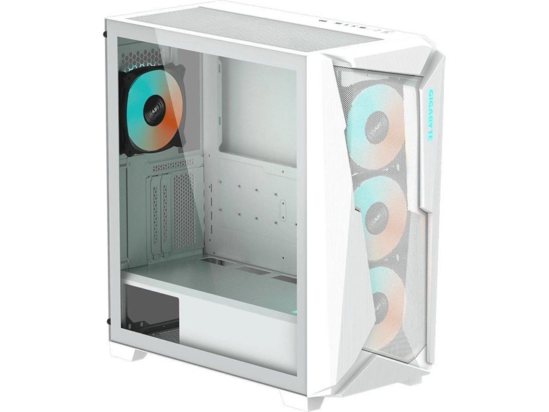 Корпус Gigabyte GB-C301GW белый без БП ATX 3x120mm 5x140mm 2xUSB3.0 audio bott PSU