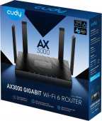 Роутер беспроводной Cudy WR3000 AX3000 10/100/1000BASE-TX/Wi-Fi черный