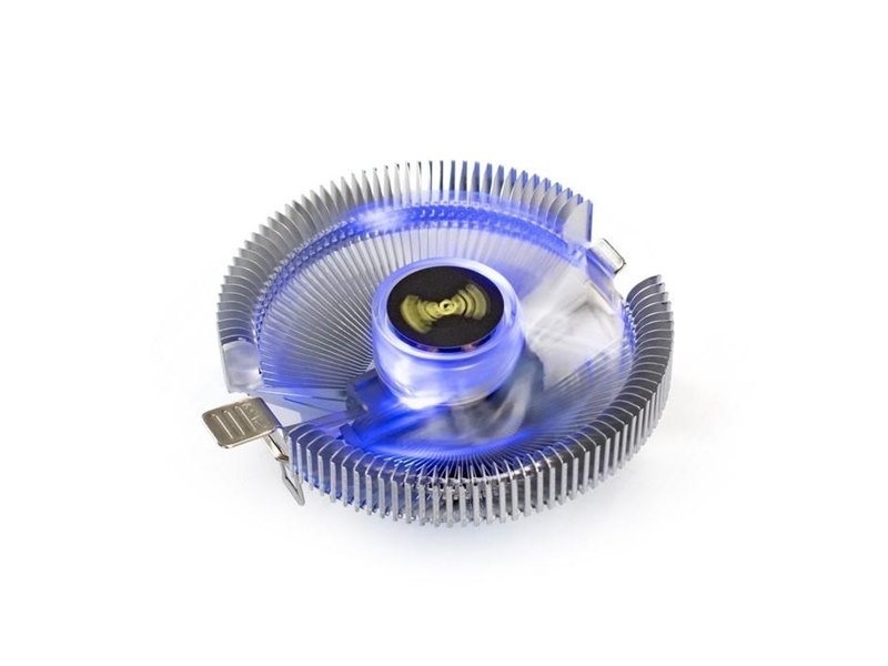 Exegate EX286146RUS Кулер ExeGate Wizard EE91-BLUE (Al, LGA775/1150/1151/1155/1156/1200/AM2/AM2+/AM3/AM3+/AM4/FM1/FM2/754/939/940, TDP 75W, Fan 90mm, 2200RPM, Hydro bearing, 3pin, 22db, 215г, голубая