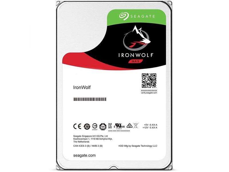 Жесткий диск Seagate IronWolf NAS HDD SATA 4Tb, 5900 rpm, 64Mb buffer, 512e/4Kn, ST4000VN008, 1 year, (analog ST4000VN000)