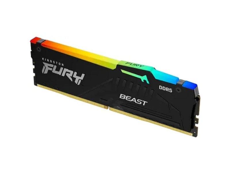 Kingston DDR5 DIMM 32GB 6400MT/s CL30 FURY Beast RGB KF564C32BBEA-32