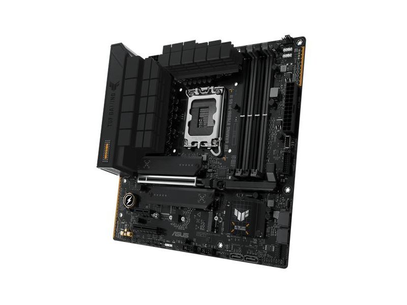 Материнская плата ASUS TUF GAMING B760M-PLUS II, LGA1700, B760, 4*DDR5, 4*SATA, 3*M.2, 3*USB 3.2, 4*USB 2.0, Type-C, 1*PCIx16, 1*PCIx4, 1*PCIx1, DP+HDMI, mATX; 90MB1HD0-M0EAY0