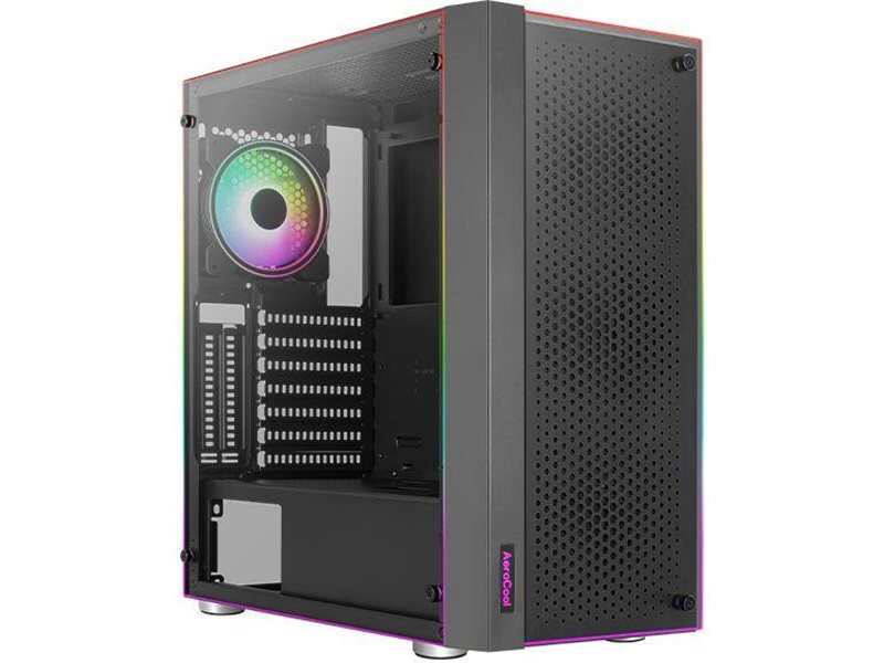 Корпус Aerocool Skribble черный без БП ATX 3x120mm 4x140mm 2xUSB3.0 audio bott PSU