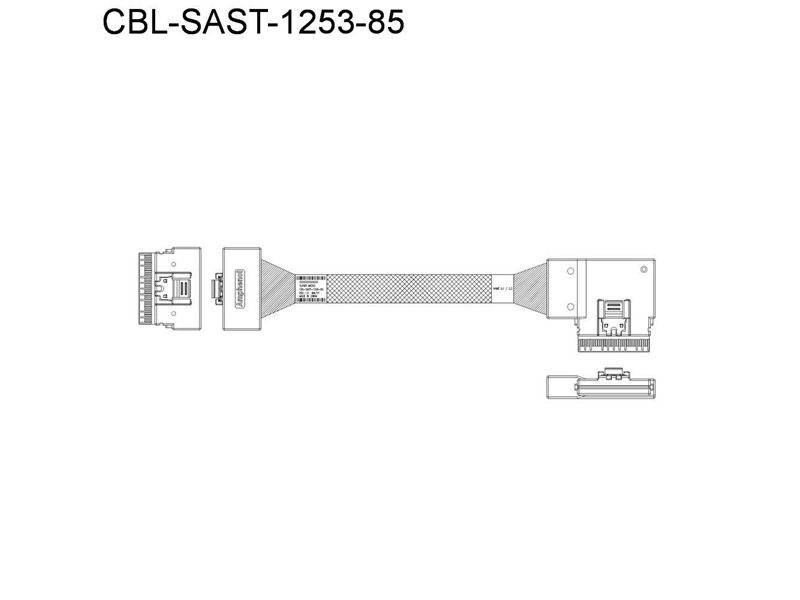 Кабель SuperMicro CBL-KIT-220U-TNR-22N Cable Kit with 11 NVMe cables for X12 Ultra 220U-TNR