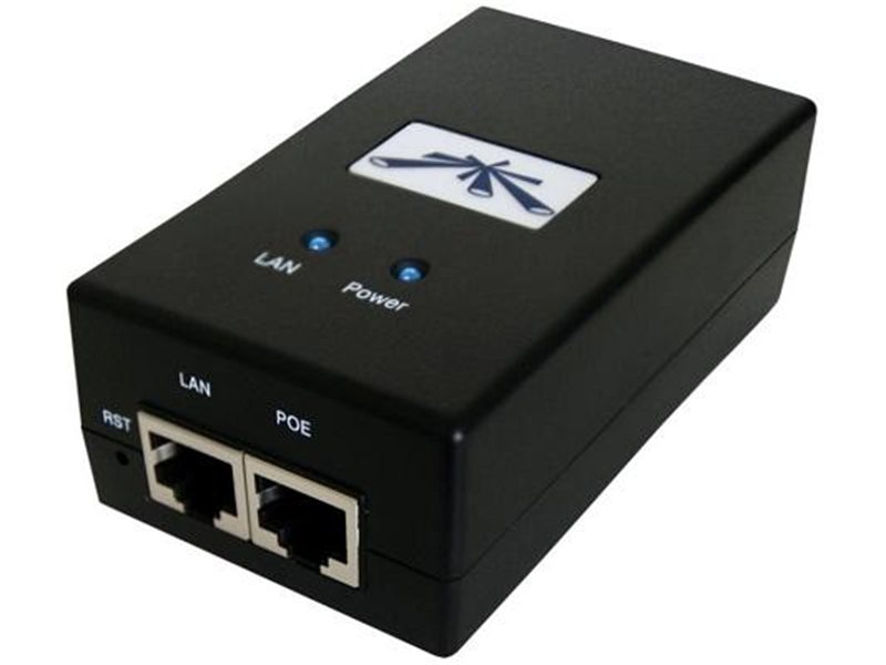 Блок питания Ubiquiti POE-24-24W-G Ubiquiti блок питания 24В, 1А, Passive PoE, стандарт передачи данных Gigabit Ethernet, (758050) (023538)