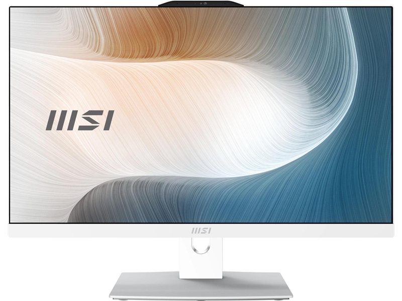 Моноблок MSI Modern AM242TP 1M-2415XRU 23.8" Full HD Touch Core 5 120U (1.4) 16Gb SSD512Gb Graphics без ОС GbitEth WiFi BT 120W клавиатура мышь Cam белый 1920x1080