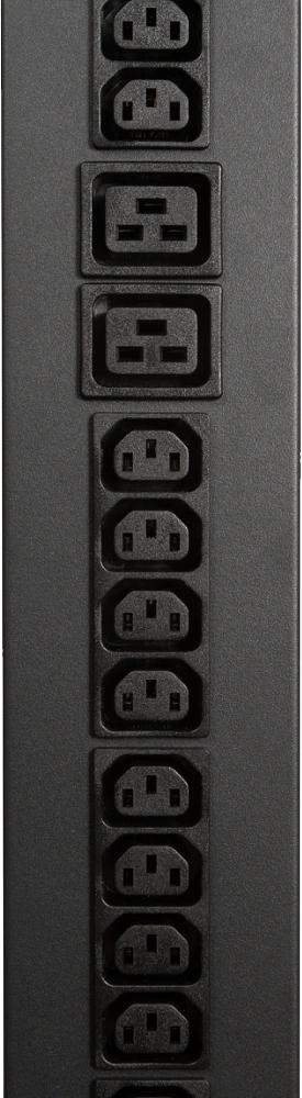 Блок распределения питания Lanmaster TWT-PDVMT3-6X36-16A верт.размещ. 6xC19 36xC13 с мониторингом 16A IEC 309 3м