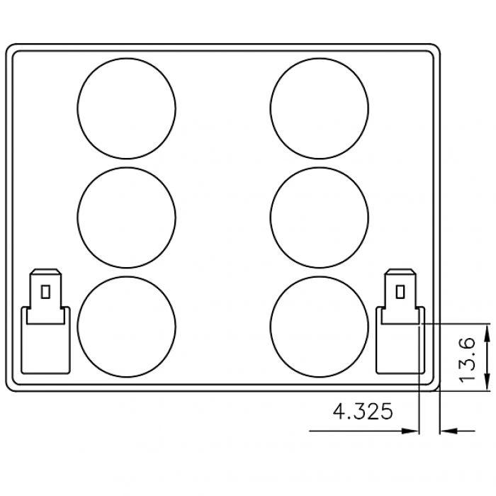 Батарея для ИБП CSB HR1227W F2 12В 7.5Ач