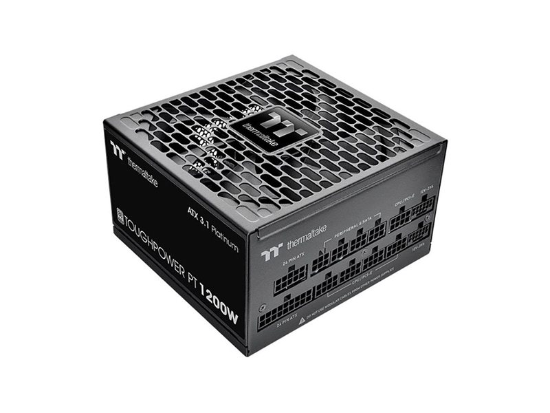 Блок питания Thermaltake Toughpower PT/1200W/Fully Modular Non Light/Full Range/Analog/80 Plus Platinum/EU/100% JP CAP/Etched Cables/ATX 3.1