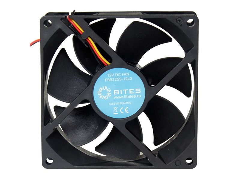 5bites Вентилятор FB9225S-12L3 92X25 / SLEEVE / 1800RPM / 3P