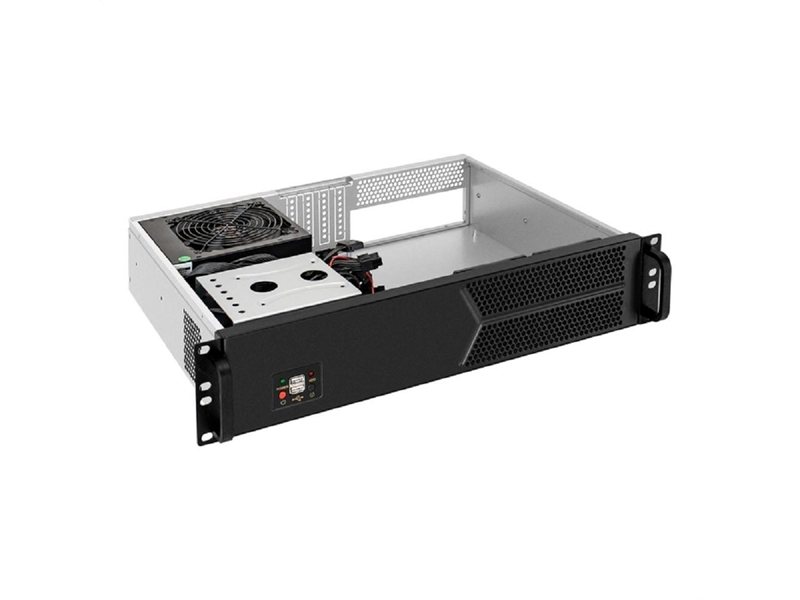 Exegate EX298436RUS Серверный корпус ExeGate Pro 2U330-03 <RM 19", высота 2U, глубина 330, БП 700PPH-SE, 2*USB>