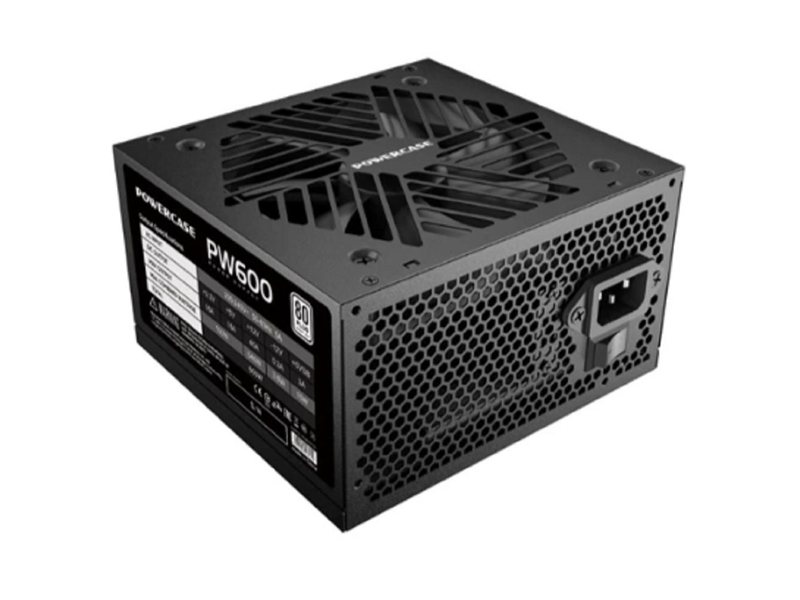 Powercase PW600 (80 Plus, ATX 2.31, 600W, APFC, DC-DC, 120mm Fan) / PS-600W-DC