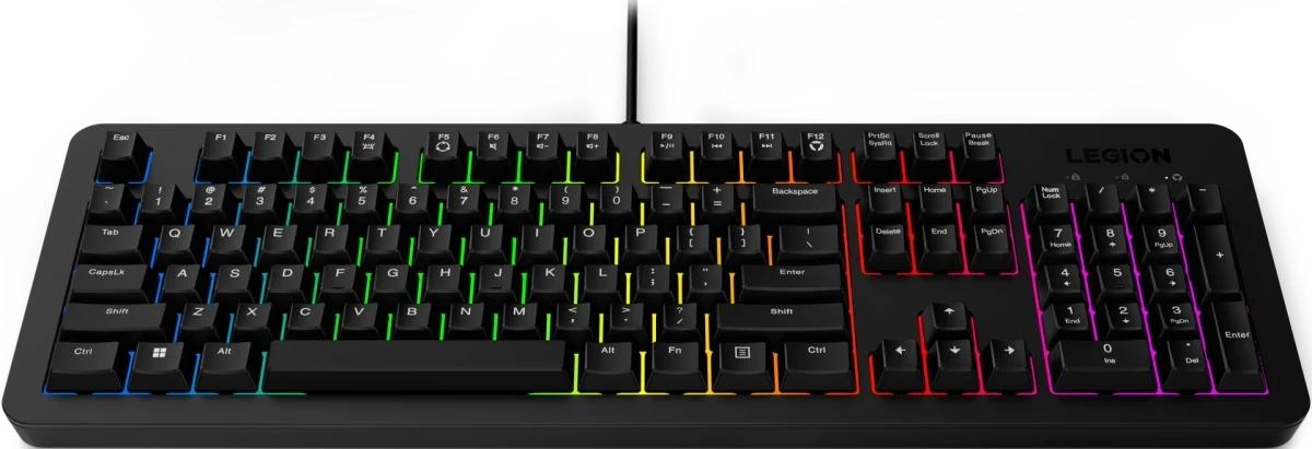 Клавиатура Lenovo K310 RGB черный USB for gamer LED (GY41N91872) кабель 1.8м