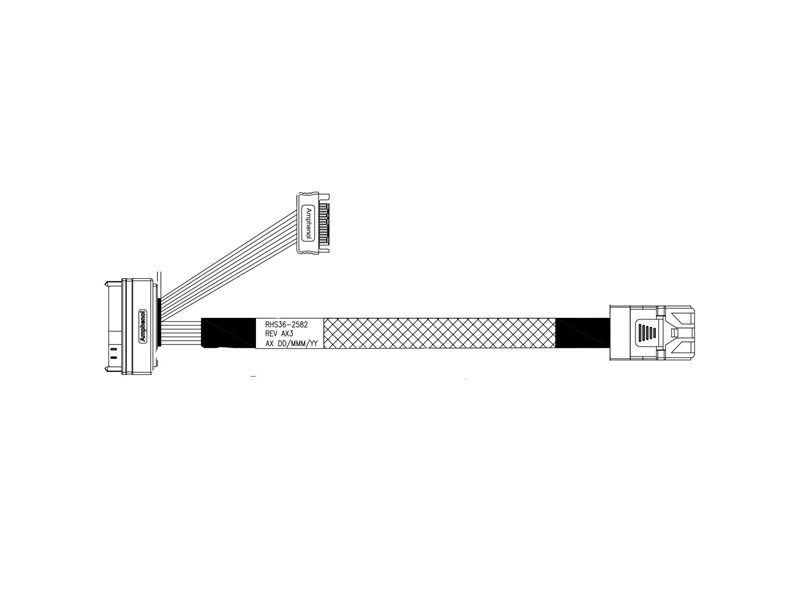 Кабель Amphenol RHS36-2582 HDmSAS SFF8643 to SFF8639 , 50cm