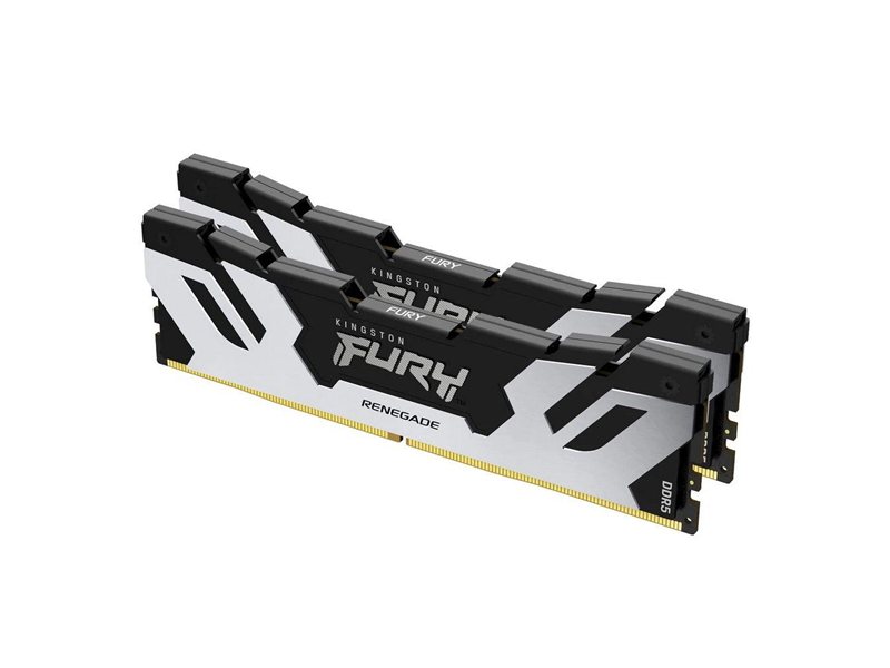 Модуль памяти Kingston 32GB DDR5 6400 DIMM FURY Renegade Silver XMP Gaming Memory KF564C32RSK2-32 Non-ECC,  CL32, 1.4V, (Kit of 2) 1RX8 32-39-39  288-pin 16Gbit, RTL