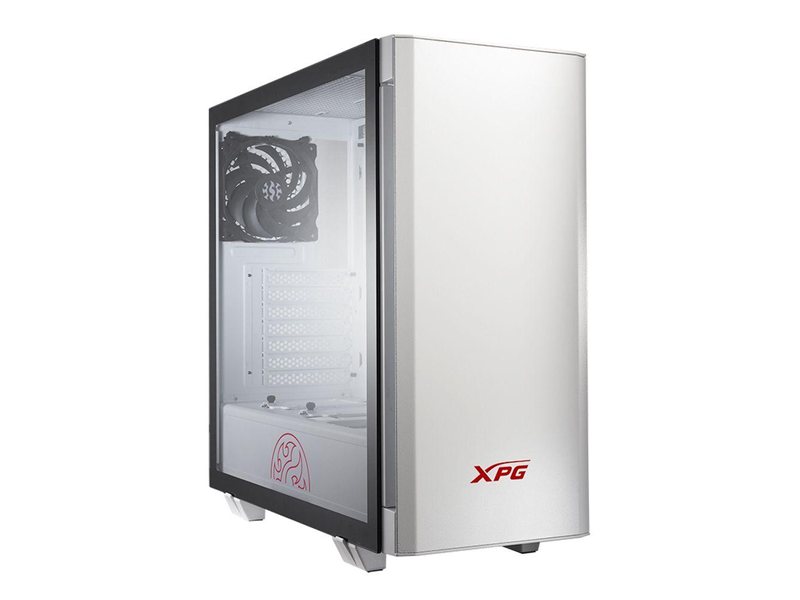 Корпус XPG INVADER WHITE [INVADER-WHCWW] (Midi-Tower, белый, TG, 120mm fan*2)