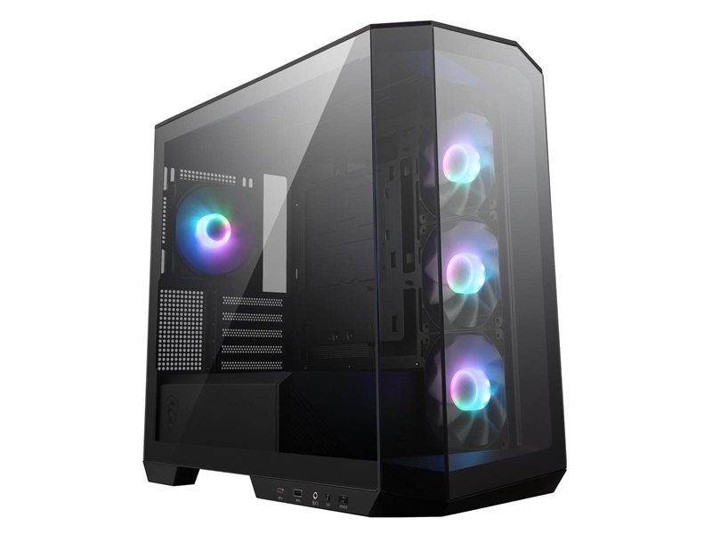 Корпус ПК без блока питания/ Case MSI MAG PANO M100R PZ, Mini-Tower, TG, 4x120mm ARGB, 1xUSB 3.2, 1xUSB 3.2 Type-C, mATX, mITX Black