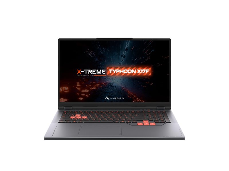 Ноутбук/ Maibenben X17F-R77435 17.3"(1920x1080 IPS (144Hz) )/AMD Ryzen 7 7445H(3.55Ghz)/16384Mb/1024PCISSDGb/Ext:nVidia GeForce RTX3050(4096Mb)/Cam/BT/WiFi/60WHr/war 1y/2.6kg/Grey/Linux + 1*mninDP, 250nits,1x16Gb,2SODIMM