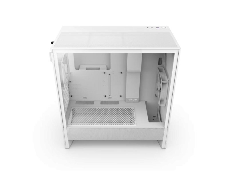 Корпус ПК без блока питания/ Case NZXT H5 Flow (2024), Midi-Tower, TG, 1x120mm, 1xUSB-A 3.2 + 1xUSB-C 3.2, E-ATX, ATX, mATX, mITX White
