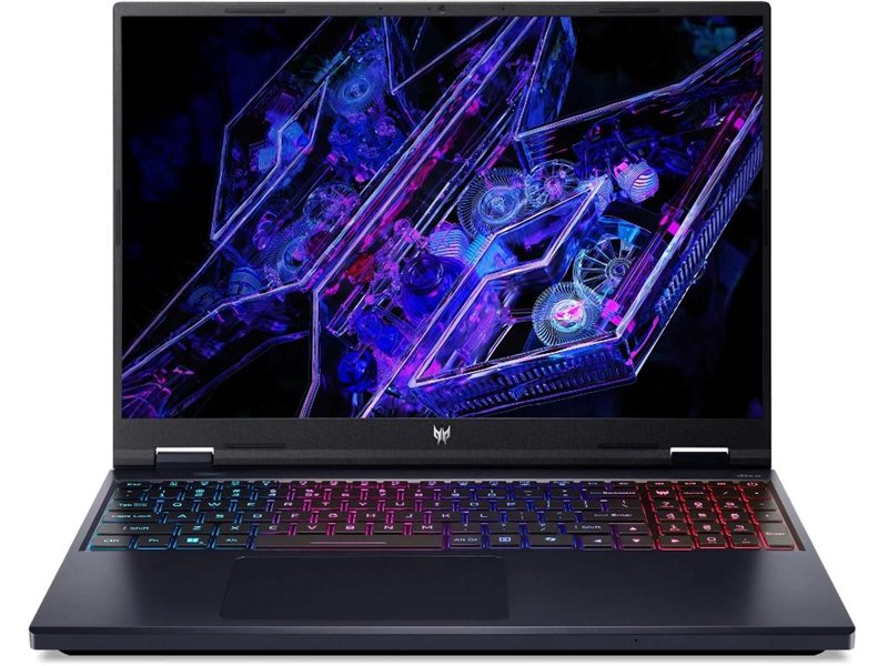 Ноутбук/ ACER Predator Helios 16 PH16-72-921Y 16"(2560x1600 (матовый) IPS)/Intel Core i9 14900HX(2.39Ghz)/32768Mb/2TbPCISSDGb/noDVD/Ext:nVidia GeForce RTX4070(8192Mb)/Cam/BT/WiFi/65WHr/war 1y/2.4kg/Black/NoOS
