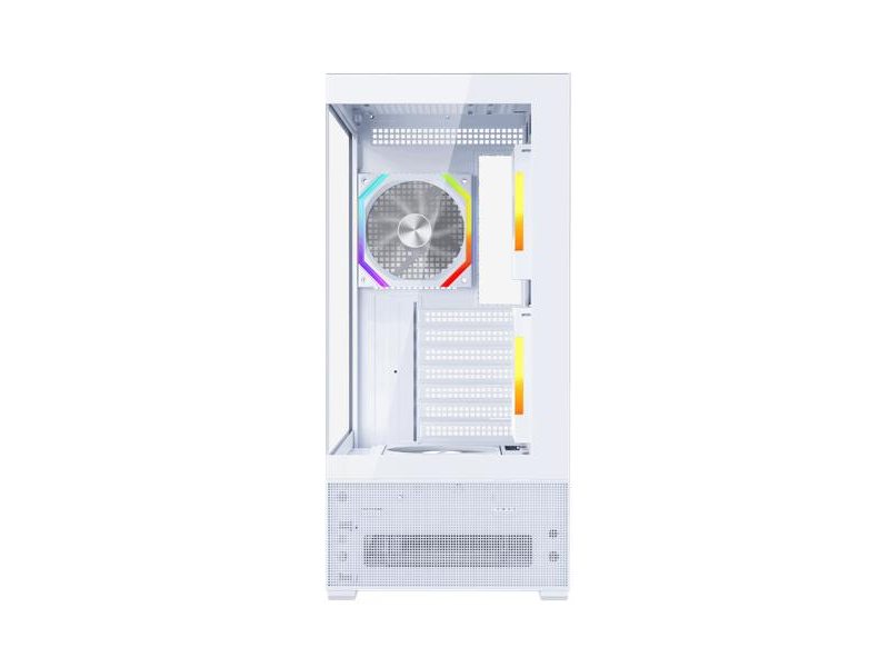 корпус 1STPLAYER CV7 ARGB White / ATX / 3x120mm ARGB & 2x120mm fans / CV7-WH-2FAR-W-2FH7R-W-1FH7-W