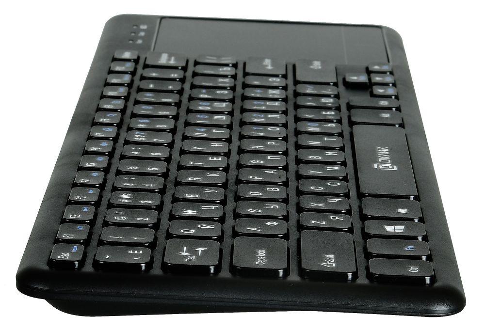 Клавиатура Оклик 830ST черный USB беспроводная slim Multimedia Touch (1011937)