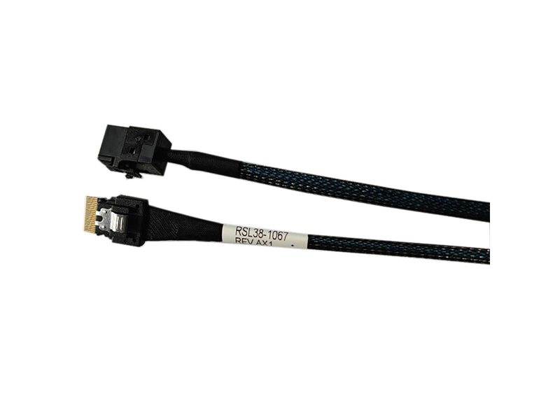 Кабель Amphenol  RSL38-1067  Slimline SASx4 (SFF8654) -to- HD MiniSAS x4 (SFF8643) 100cm,